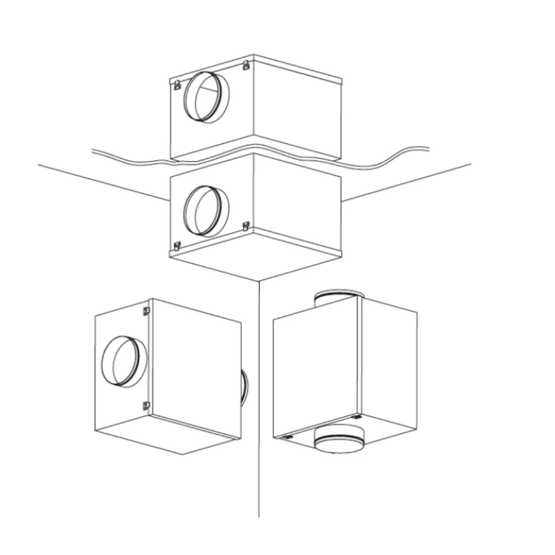 Soler & Palau CAB 250 Ecowatt Plus – Ventilateur de gaine insonorisé EC DN250 – 1220 m³/h