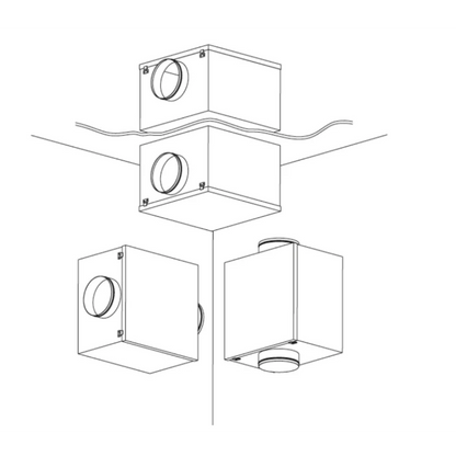 Soler & Palau CAB 250 Ecowatt Plus – Ventilateur de gaine insonorisé EC DN250 – 1220 m³/h